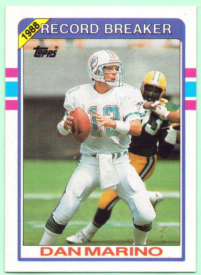 Dan Marino 1989 Topps Record Breaker #5 - Miami Dolphins at Amazon's Sports  Collectibles Store