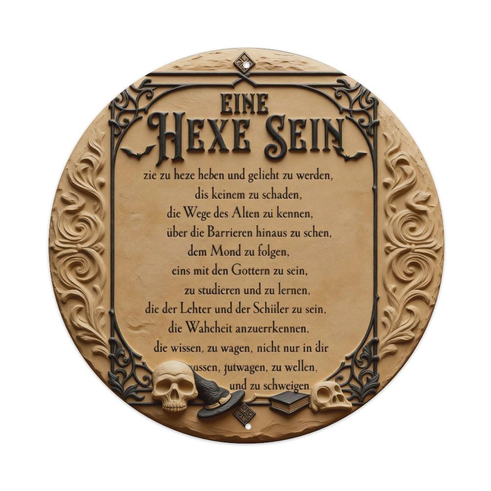 Zlatcbu Vintage Witch Be Draw To Witch Metal Tin Sign Retro Wall Art Poster, Decor For Home Living Room Bar Cafe Garage, 8X8 Inch