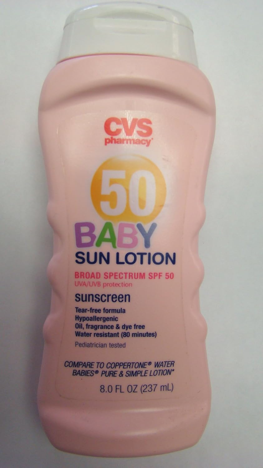 Amazon.com: CVS Sun Lotion Broad Spectrum SPF 50 Sunscreen : Beauty ...