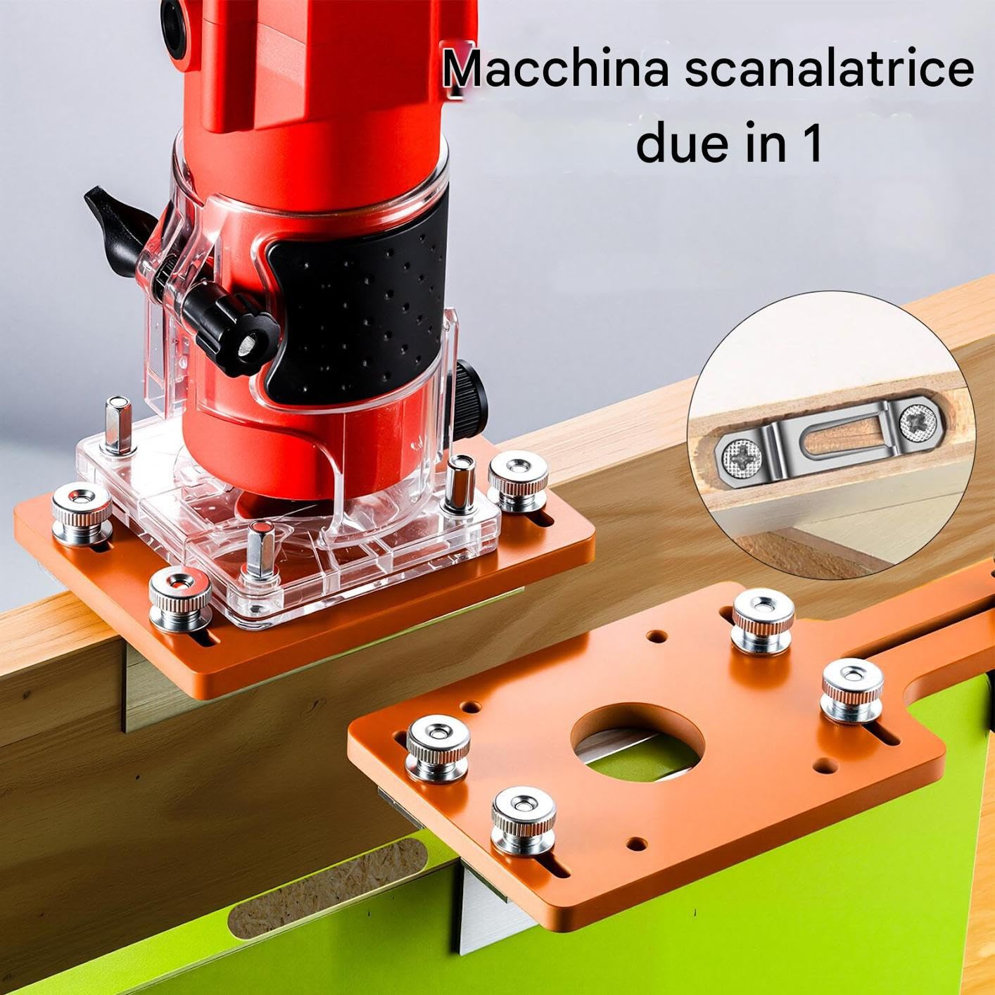 Template Router,Jig Ergonomico per Lavorazione del Legno - Guida Regolabile per Scanalature Ad per Tavole Falegnami Appassionati Fai Da Te Ebanisti