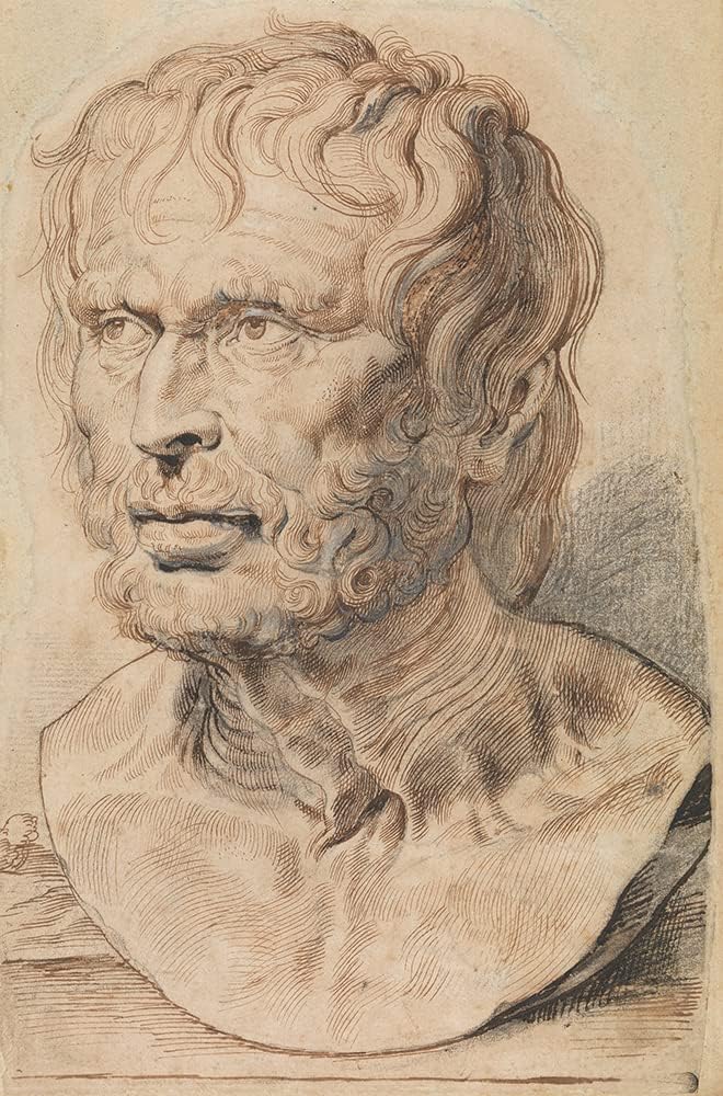 ArtDirect Bust of Pseudo-Seneca (1600-1626) 32x48 UnFramed Museum Art Print Poster Ready for Framing by Peter Paul Rubens (Flemish, 1577-1640)