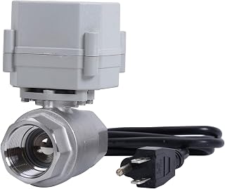 BOKYWOX NPT 3/4'' AC 110-230V Motorized Ball Valve CR2-02 Electrical Ball Valve Normal Closed Stainless Steel 304 DN20MM