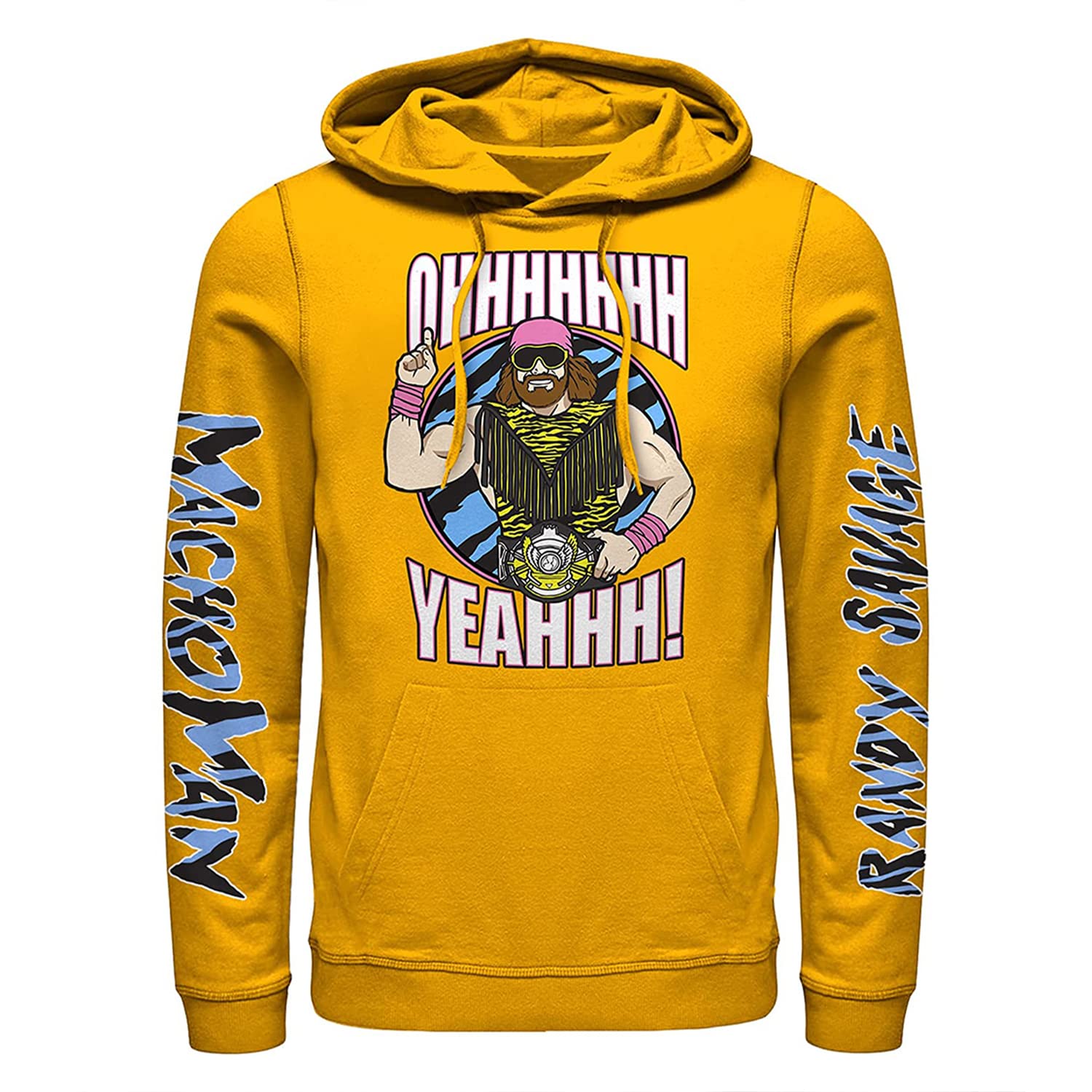 WWESuperstar Macho Man Hoodie - Macho Man Randi Savage - Mens World Wrestling Champion Costume Hoodie Sweatshirt