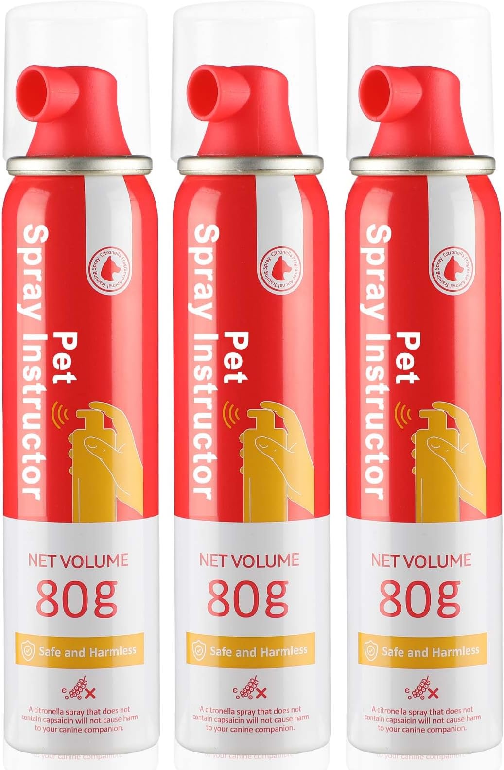 Corrector Spray Dog Trainer 80ml 3 Pack Dog Corrector Spray for Dogs to Stops Barking, Jumping Up Attacks & Unwanted Dog Behaviour Humane Effective Pet Trainer Spray