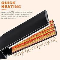 Vista 2 de Acrylic Bending Machine Acrylic Arc/Angle Bender Heater Channel Letter Marking Kit Manual Acrylic Letter Bending Machine 100-240V