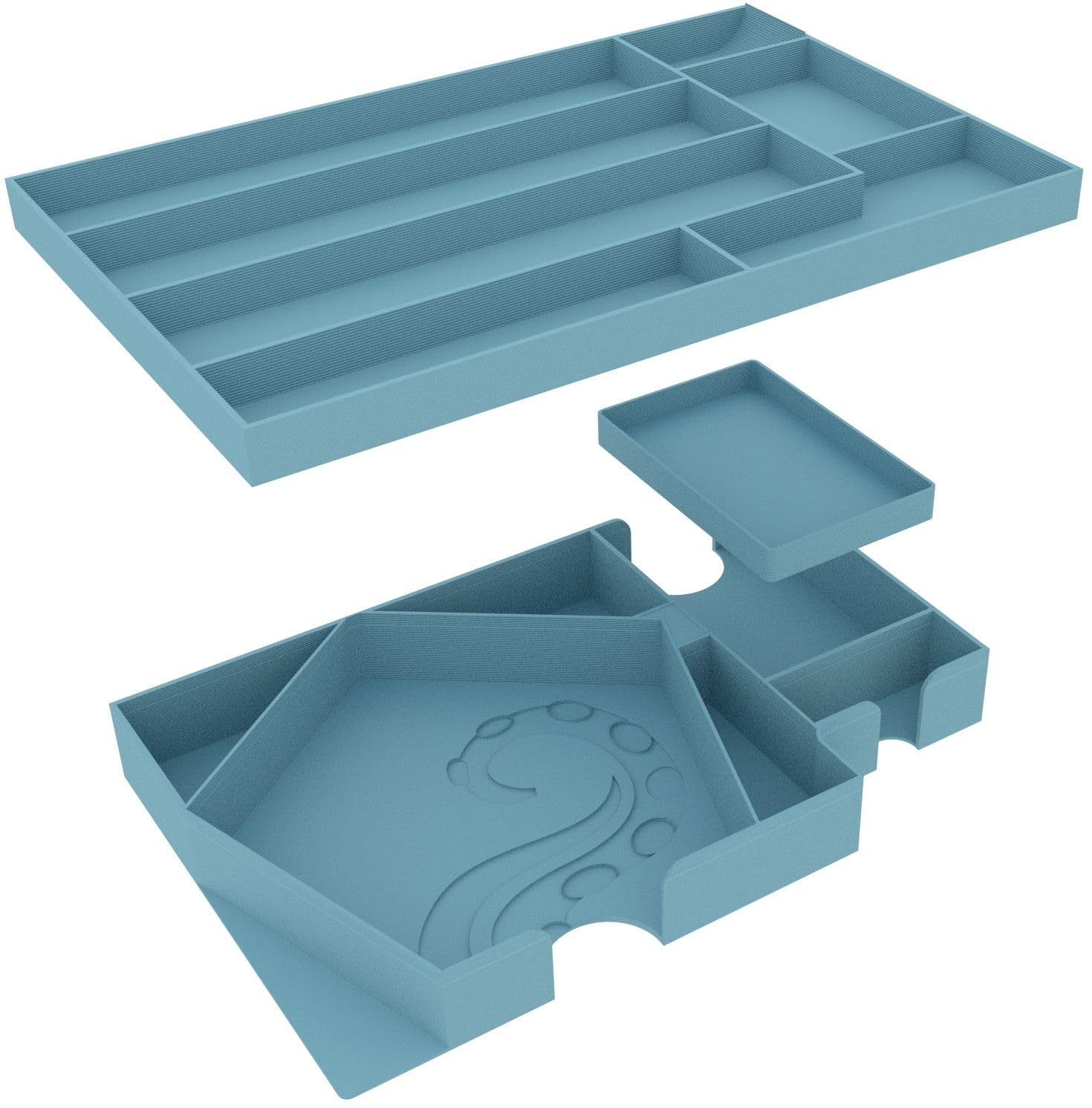 Feldherr Organizer compatible with Tiny Epic Cthulhu - Insert for core game box - suitable for Standard and Deluxe Edition + Astral Artifacts - Fast game setup - Better overview