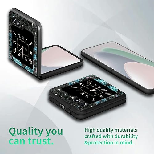 Miniatura 9 de Rossy Funda para Samsung Galaxy Z Flip 5 para Samsung Z Flip 5 5G (2023) con tablero Ouija Patrón espeluznante elegante para mujeres y hombres,