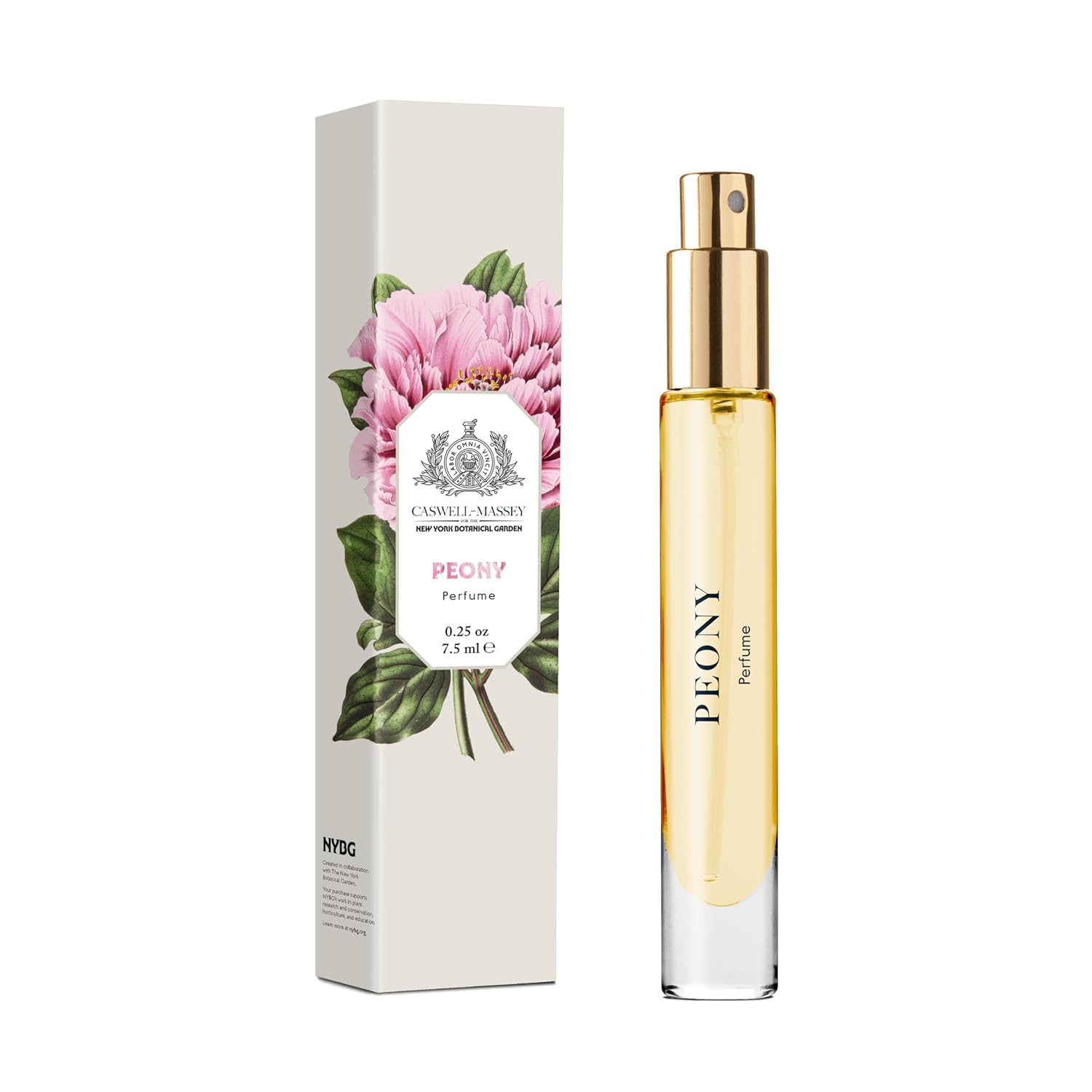 Caswell-Massey Peony Perfume Spray, Sweet Floral Scent for Women with Wild Berry and Amber, Made in USA, 0.25 Oz