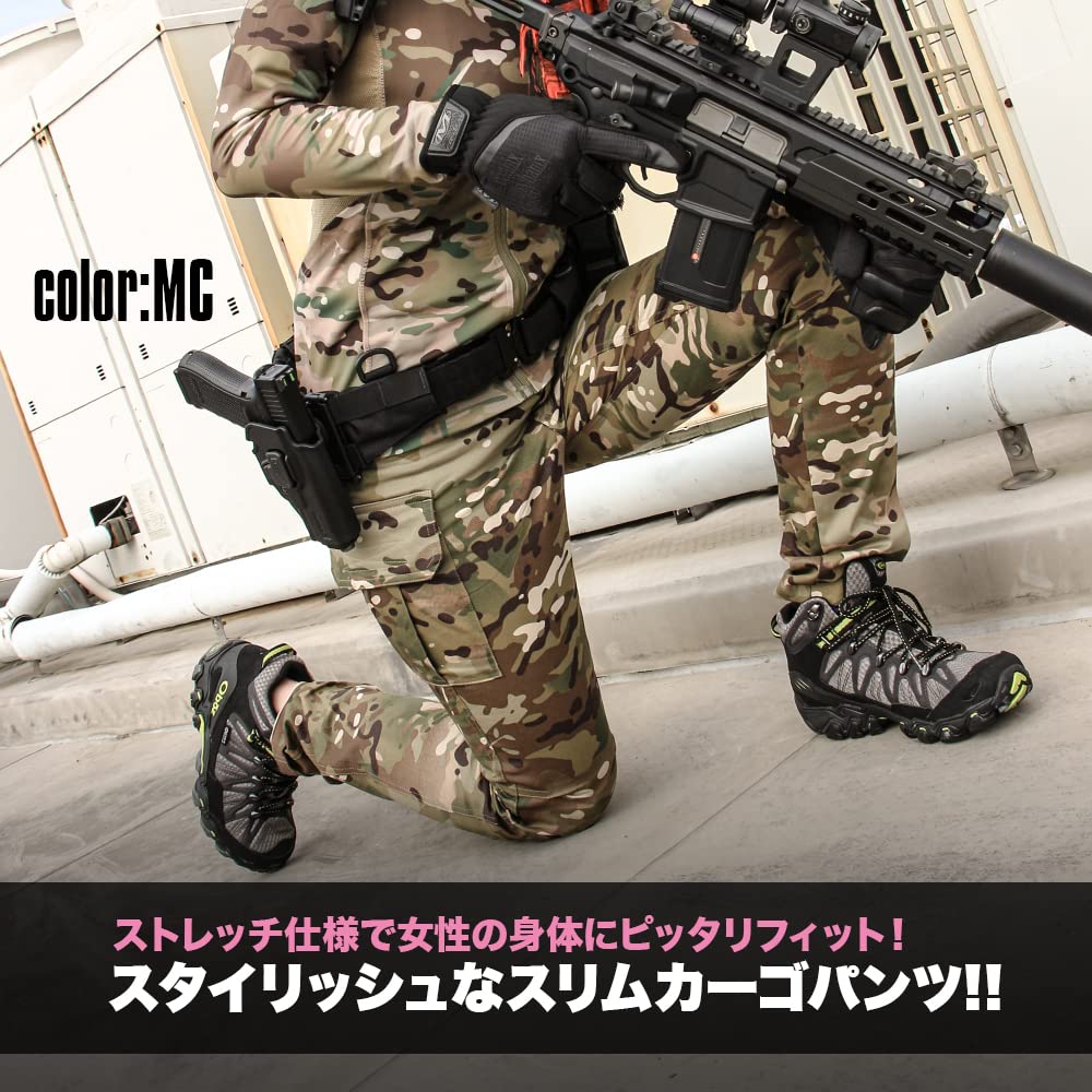 Amazon.co.jp: [LayLax][ストレッチスリムパンツ][マルチカム][Mサイズ