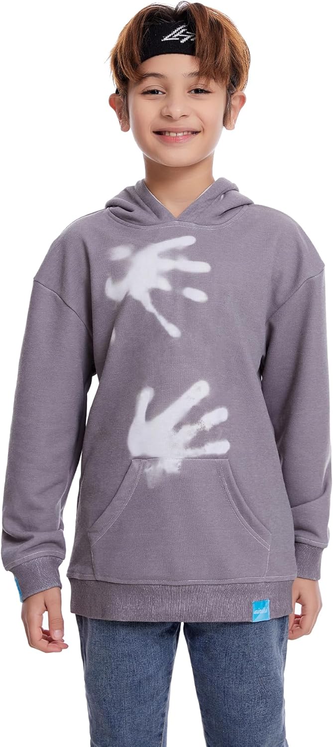 Unisex Children Color Changing Casual Hoodie Heat Reactive Boys and Girls Fashion Sweatshirt