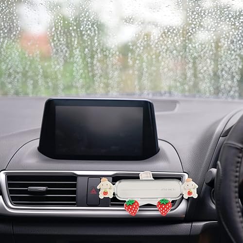 Miniatura 3 de EXCEART Soporte para teléfono celular para coche, diseño de conejo del zodiaco, lindo conejo, soporte de ventilación de aire, accesorios de soporte