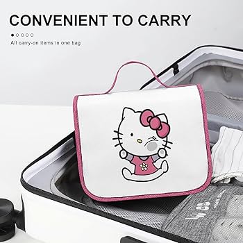 ハローキティ トラベルポーチ 3点セット　吊り下げ、圧縮ポーチ　ワンズテラス ハローキティ トラベルポーチ 3点セット 吊り下げ、圧縮ポーチ