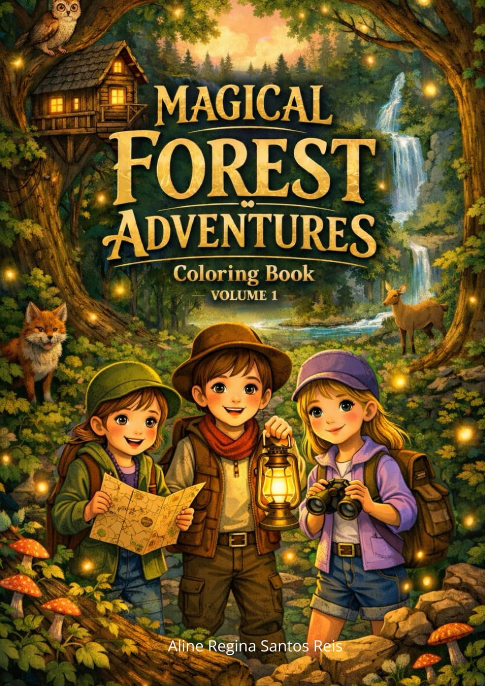 Magical Forest Friends Coloring Book: A Creative Adventure for Children Ages 7–10