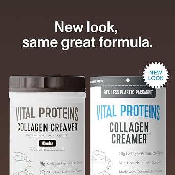Vital Proteins Collagen Peptides Powder - Mocha Coffee Creamer for Hair, Skin & Nails Support, 11 Oz