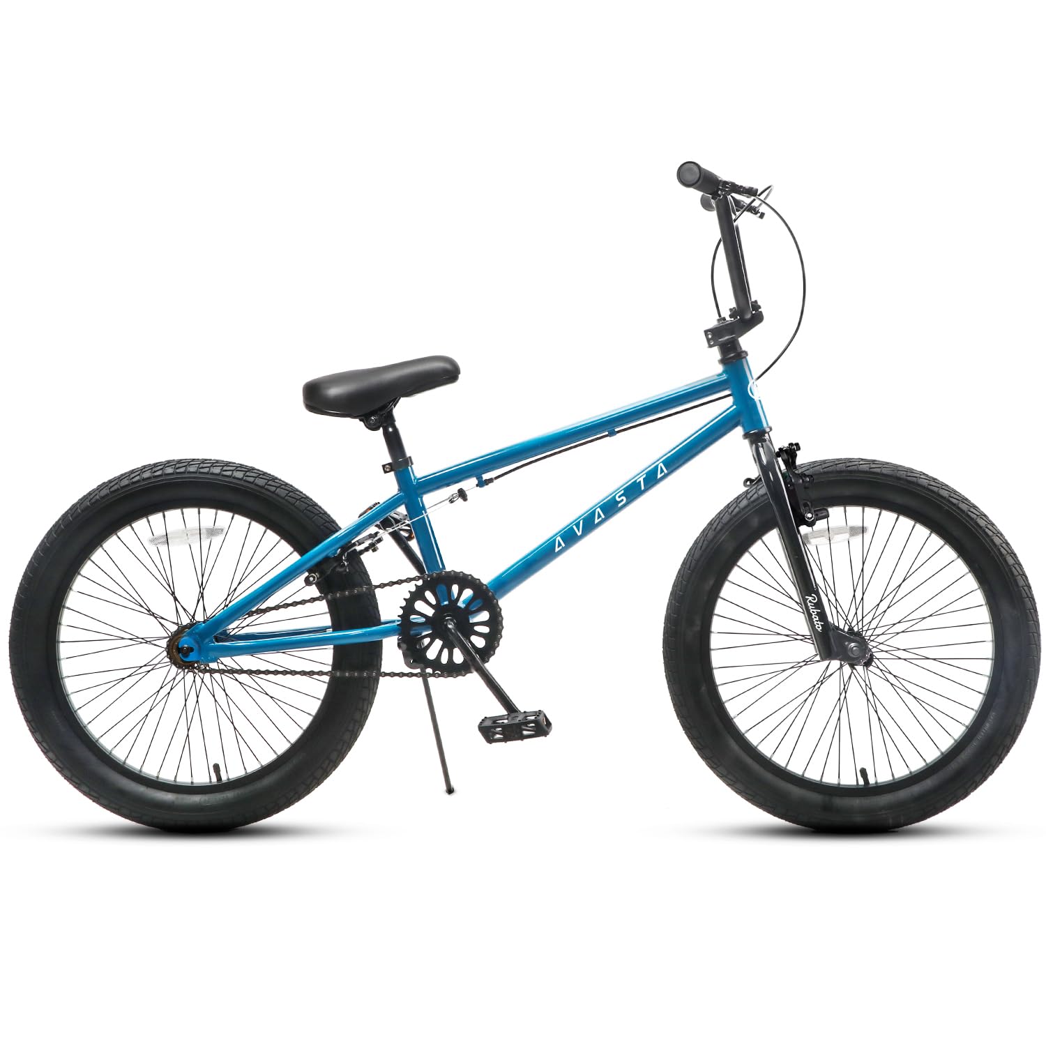 AVASTA Bicicleta BMX Freestyle de 18 Pulgadas para niños de 5 6 7 8 años, niñas y Principiantes, Azul