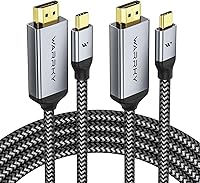 Vista 13 de Warrky Cable USB C a HDMI 4K 60Hz de 3.3 pies [enchufes chapados en oro antiinterferencias] Cable de aluminio tipo C a HDMI 2.0, Thunderbolt 3/4/5