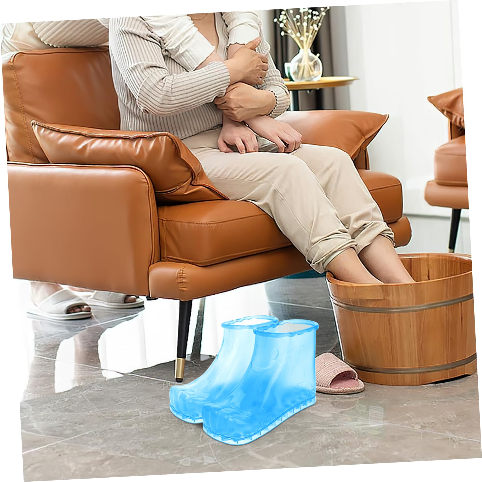 Zapatos Para Baño De Pies Botas De Pedicura De Material Para Remojo De Pies Casa Relajante y Cómodo
