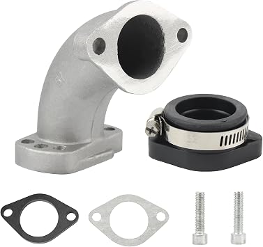 Manifold Intake Inlet Pipe Kit with Gasket and Adapter Replacement for VM22 26mm Carburetor XR50 CRF70 KLX Taotao BBR Apollo Zongshen Lifan YX 125cc 140cc Engine Pit Dirt Bike Parts