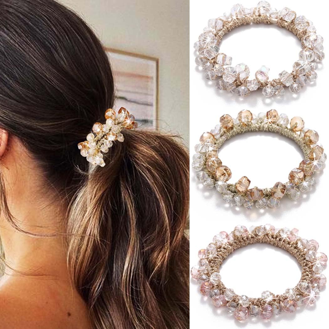 Fashey Rhinestone Hair Ties - Sparkly Hair Accessories