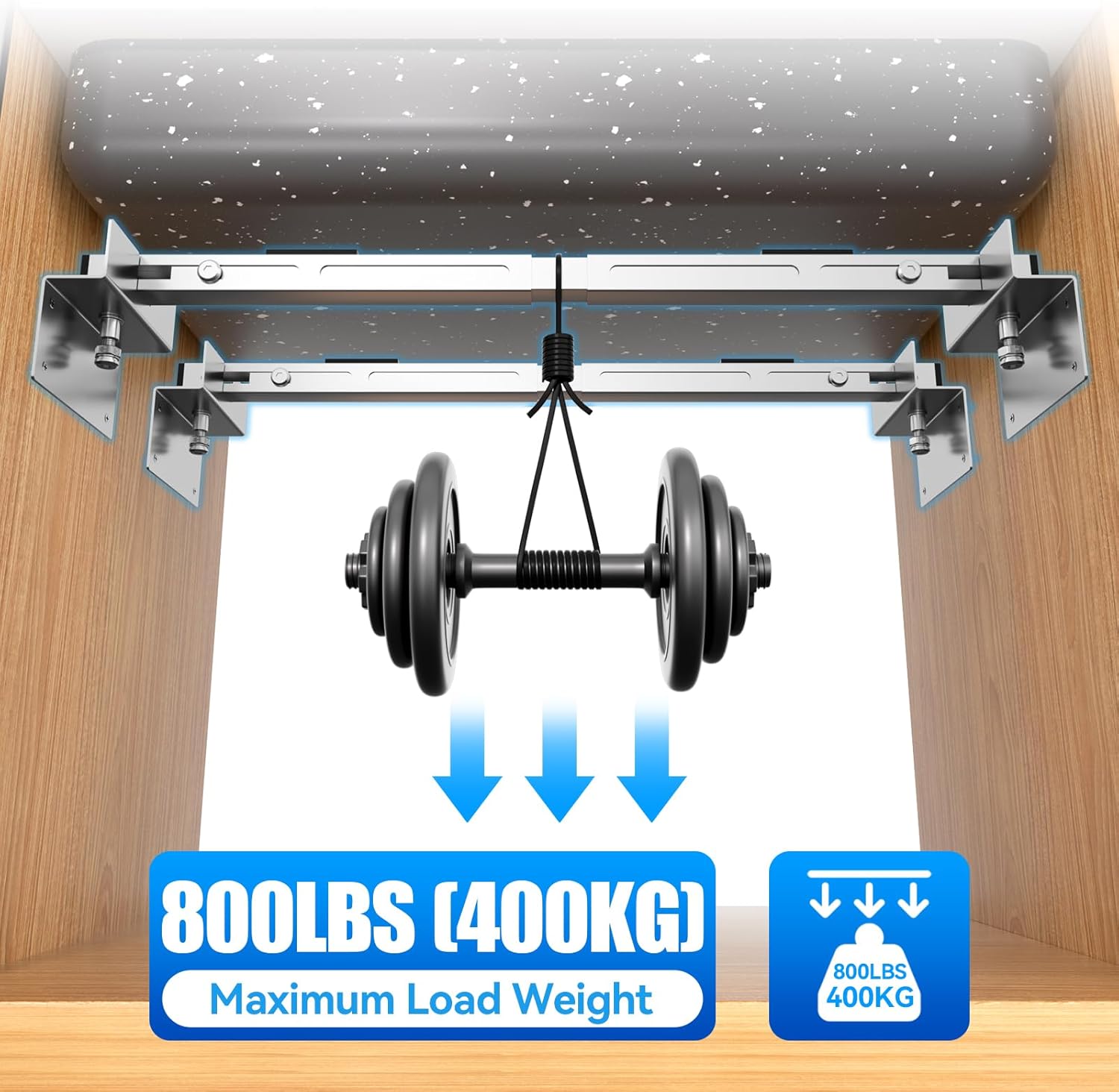 Kitchen Sink Installation Parts Kit ，Undermount Sink Brackets，Adjustable Stainless Steel Undermount Sink Support for Heavy Duty Undermount Kitchen Sink（28-39.4 inches（71-100cm））