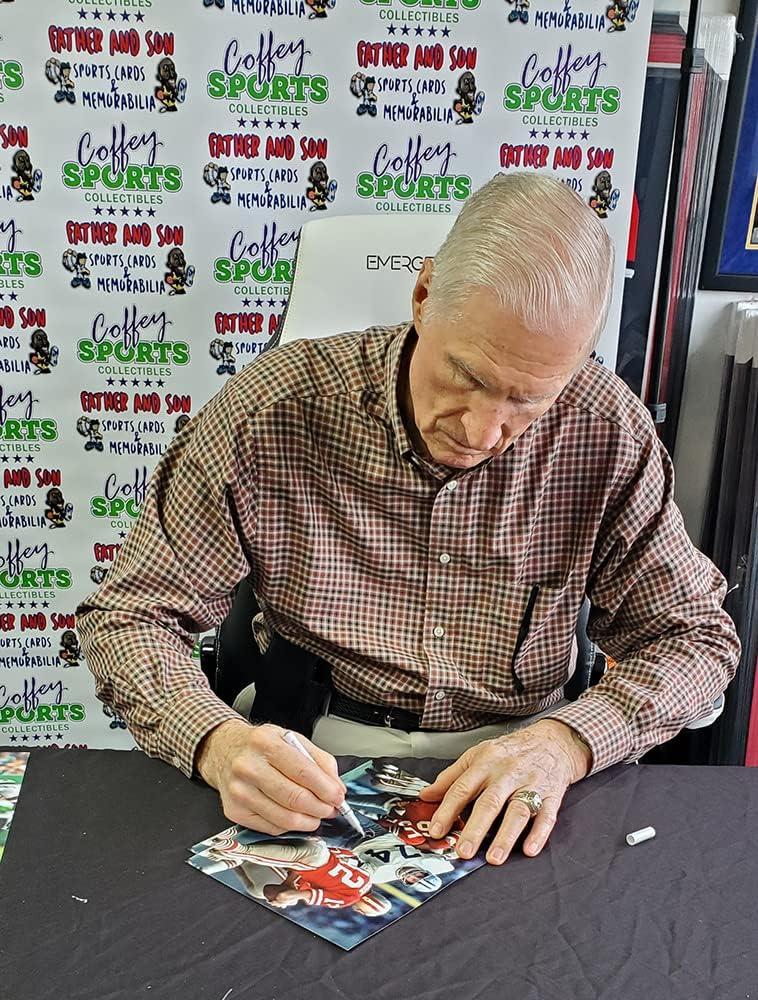 Dallas Cowboys Legend Bob Lilly Autographed Cowboys 8x10 Photo Picyur The 'HOF 80' Inscription.- Valentines Day, Birthday, Fathers Day, Or Christmas Gifts For Men, Dad, And Husband JSA Certified