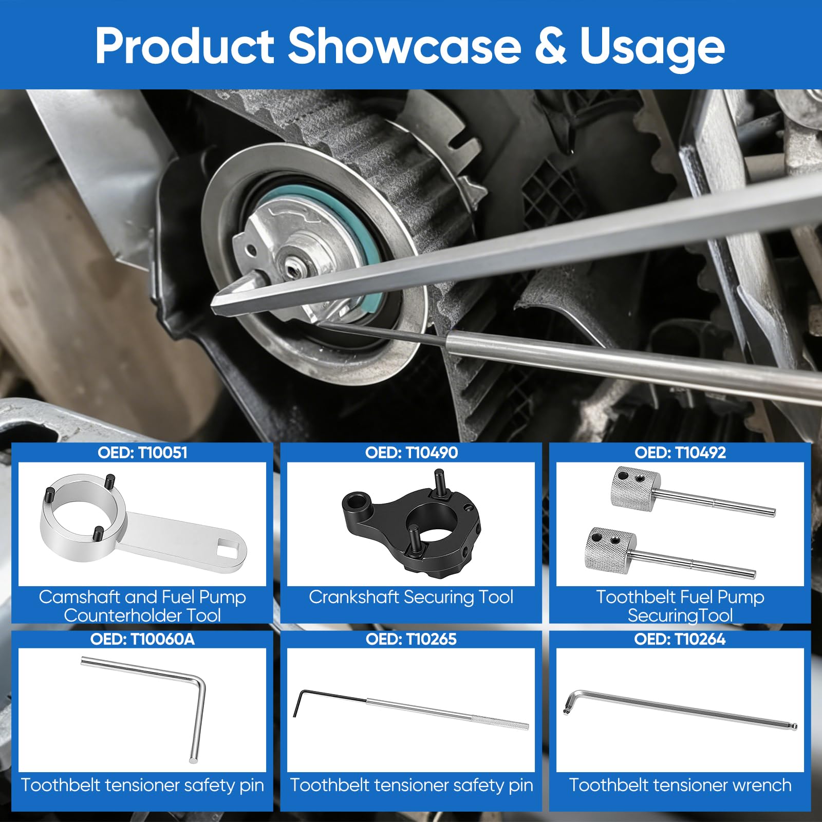 Outils de courroie de distribution compatibles avec VW, Audi, Seat