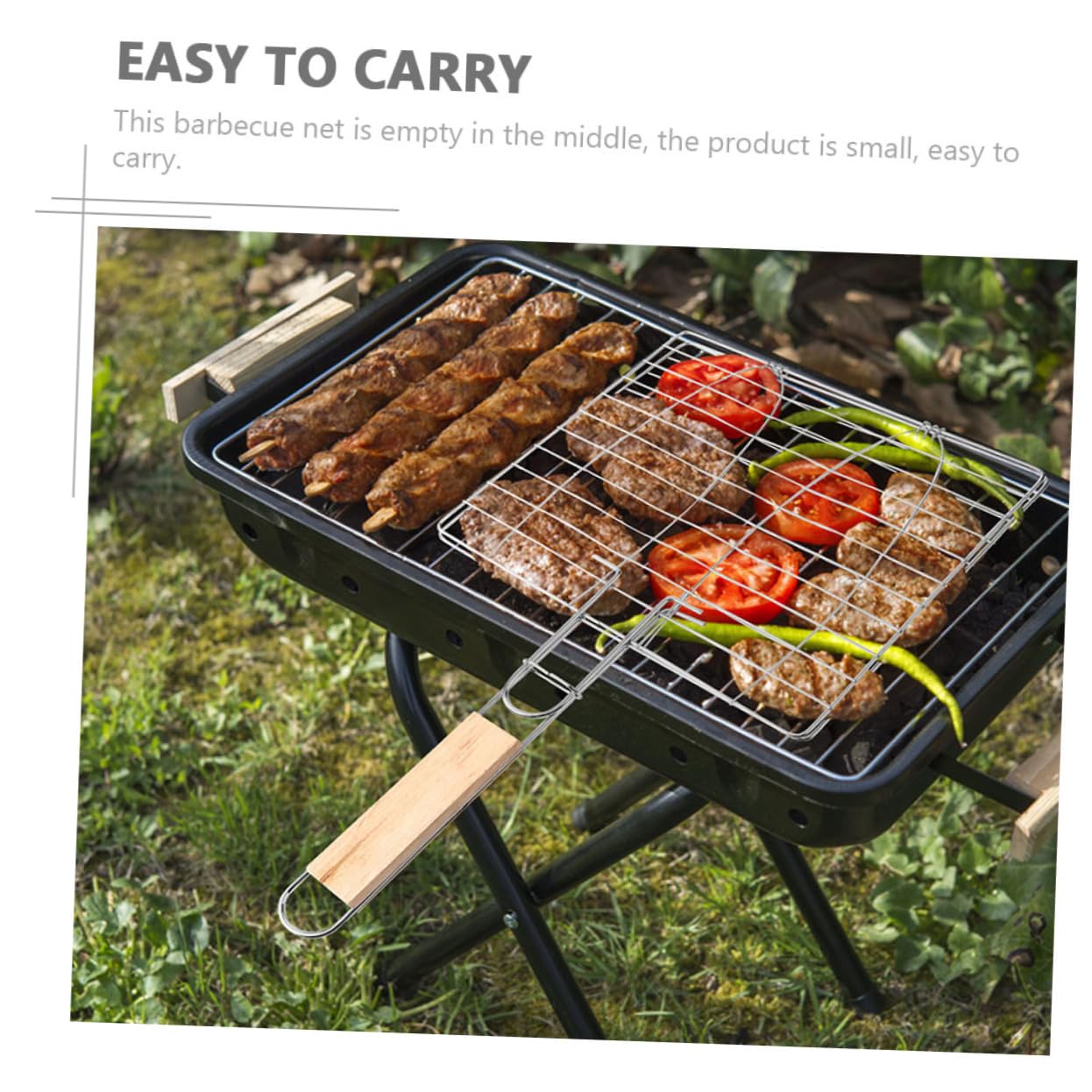 Toddmomy 2pezzi Cestini Per Grigliate in Inossidabile Retine Per Barbecue Da Utensili Per Grigliare Con Manico Ergonomico Per Proteggere La Mano Per Barbecue All e Cottura Di Bistecche e