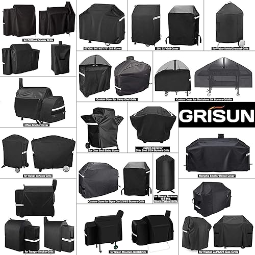 Miniatura 10 de Grisun Funda para parrilla de 55 pulgadas, cubierta de parrilla de gas para Nexgrill, Expert Grill, Weber, Charbroil, Dyna-Glo, Monument y más,