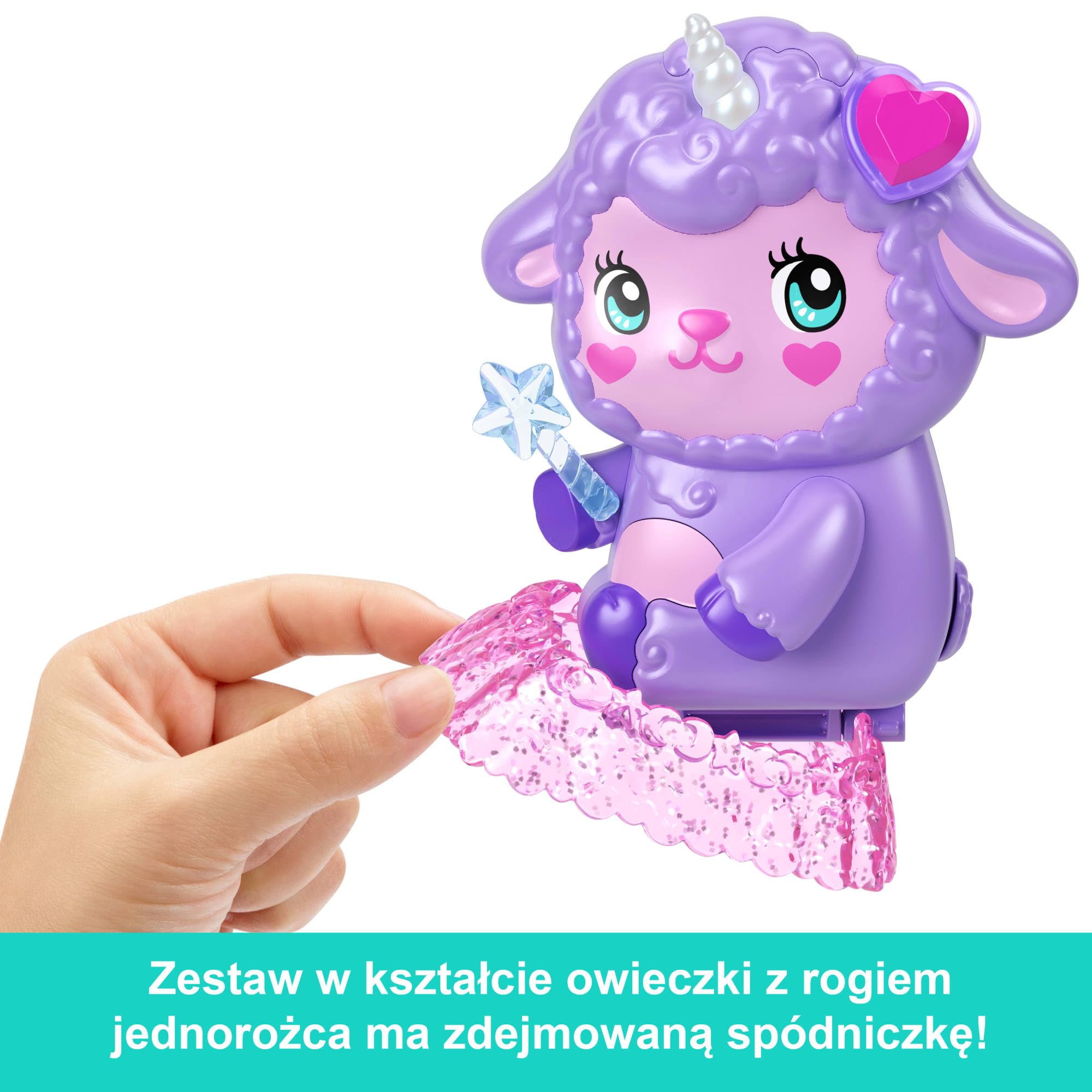 Polly Pocket Lalki i zestaw, kompakt Przytulna Kraina Snów | JCB15 zabawka podróżna, 1 mikro lalka, jednorożec, akcesoria