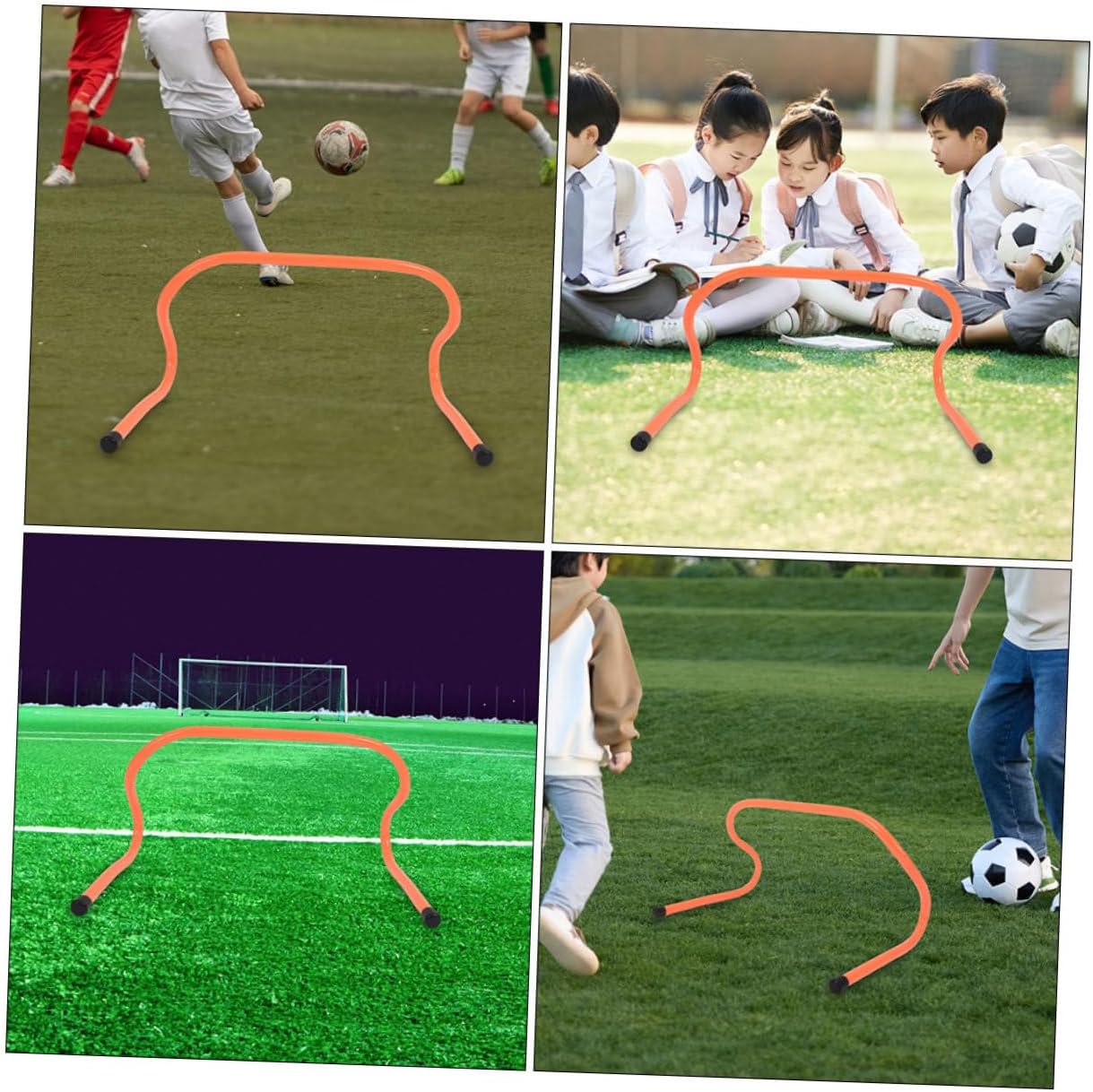 3pcs Plastic Agility Hurdles 15cm Height Football Soccer Speed Training Equipment for Youth Sports Practice