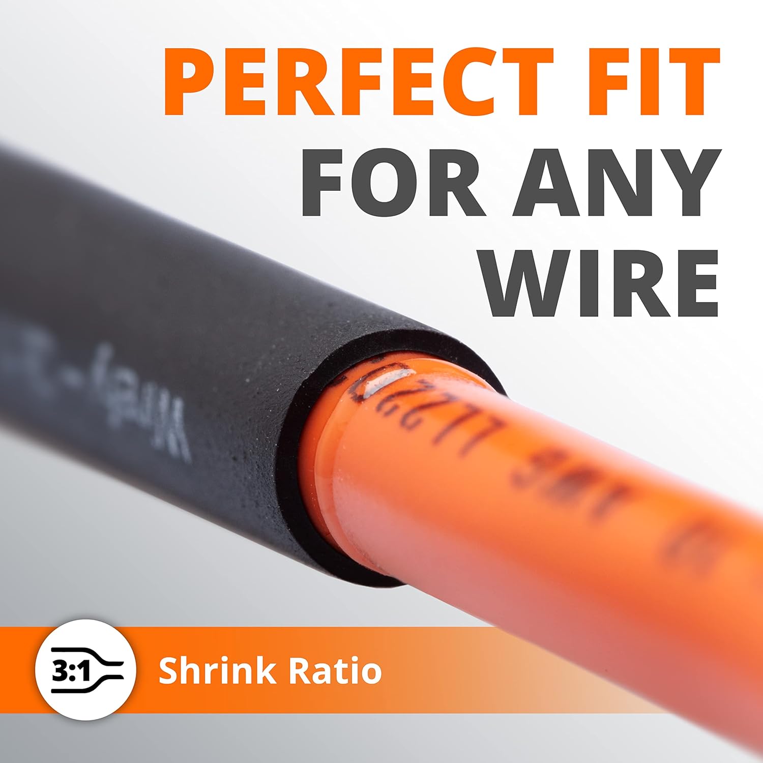 Wirefy Heat Shrink Tubing Kit - 3:1 Ratio Adhesive Lined, Marine Grade Shrink Wrap - Industrial Heat-Shrink Tubing - Black 180 PCS: Industrial & Scientific