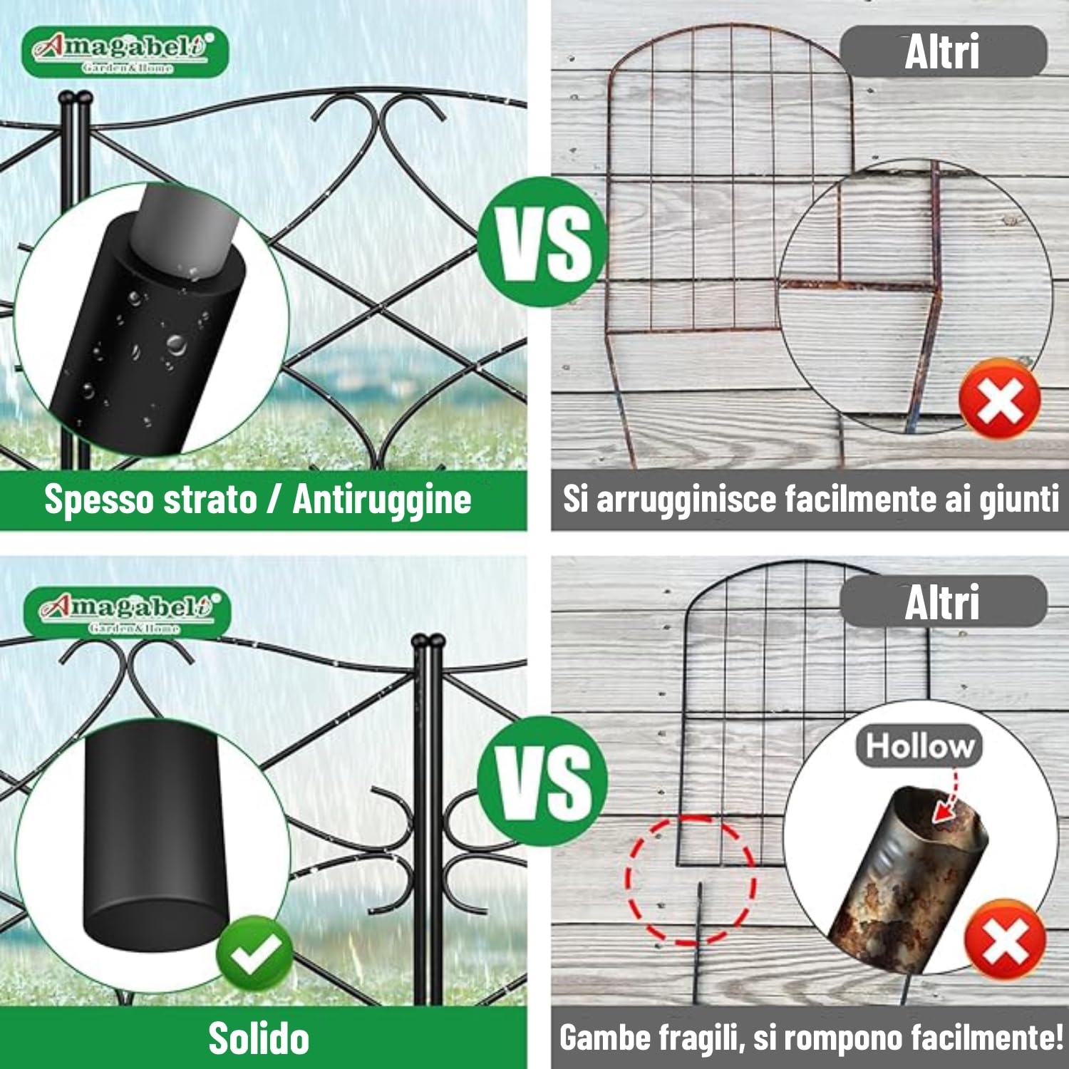 A.. Ferrotecnica Giardino Recinzione Odulare Plus In Ferro Zincata - Foto 5