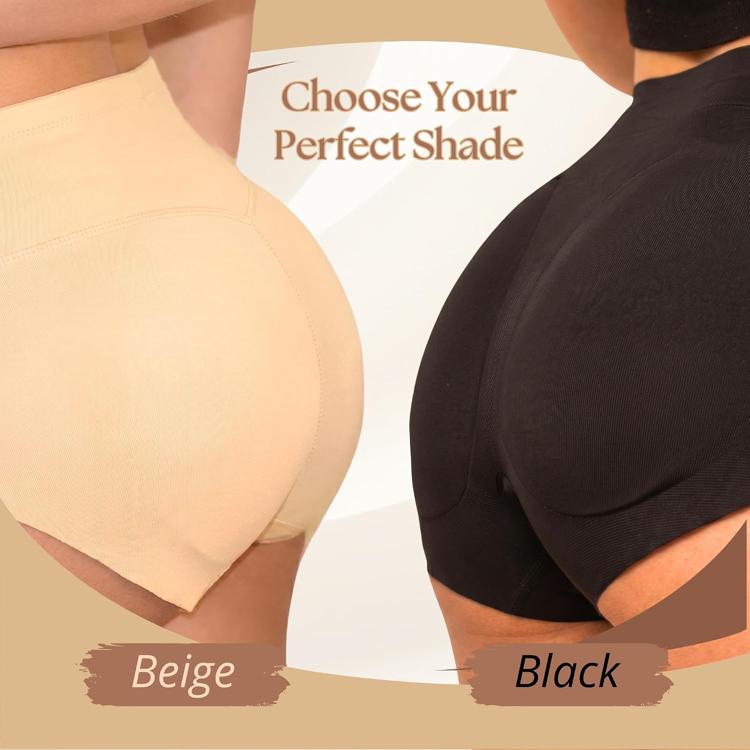 Butt Pads Shapewear for Women – Hip Pads & Body Shaper | Butt Lifter Sculpting Shorts, Padded Panties, Booty Enhancer