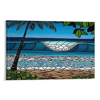 Amazon.co.jp: ヘザーブラウン ハワイの風景 波 ポスター (5