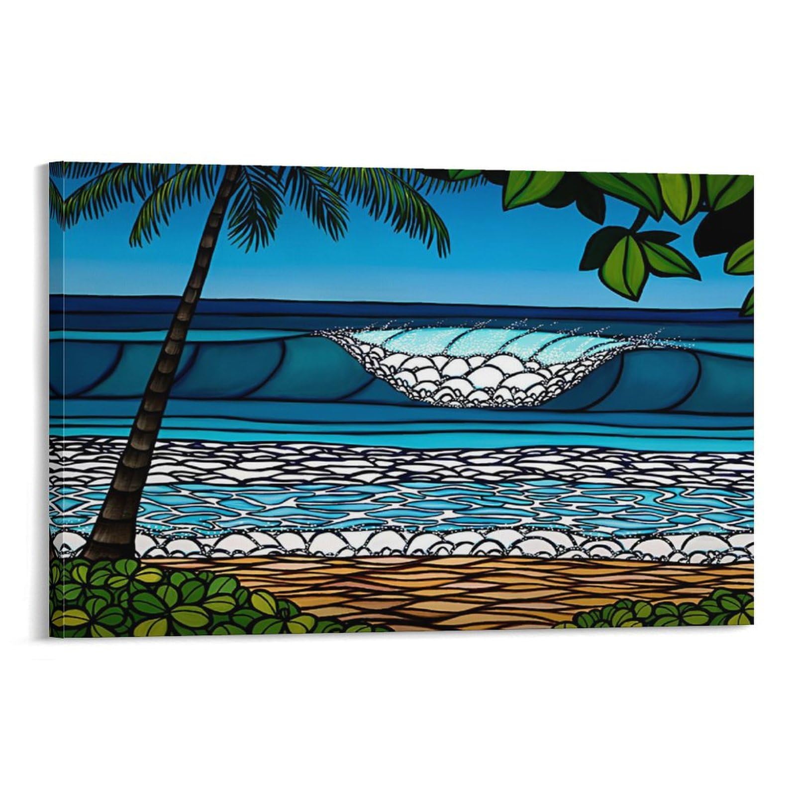 Amazon.co.jp: ヘザーブラウン ハワイの風景 波 ポスター (5