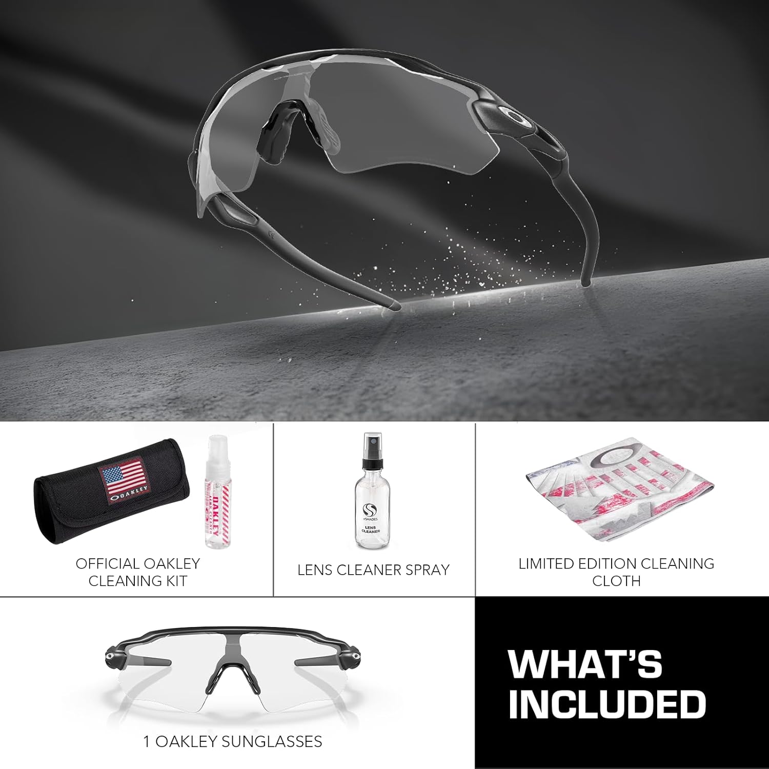 Oakley RADAR EV PATH OO9208 Rectangle Shape Sunglasses With Official Eyewear Kit