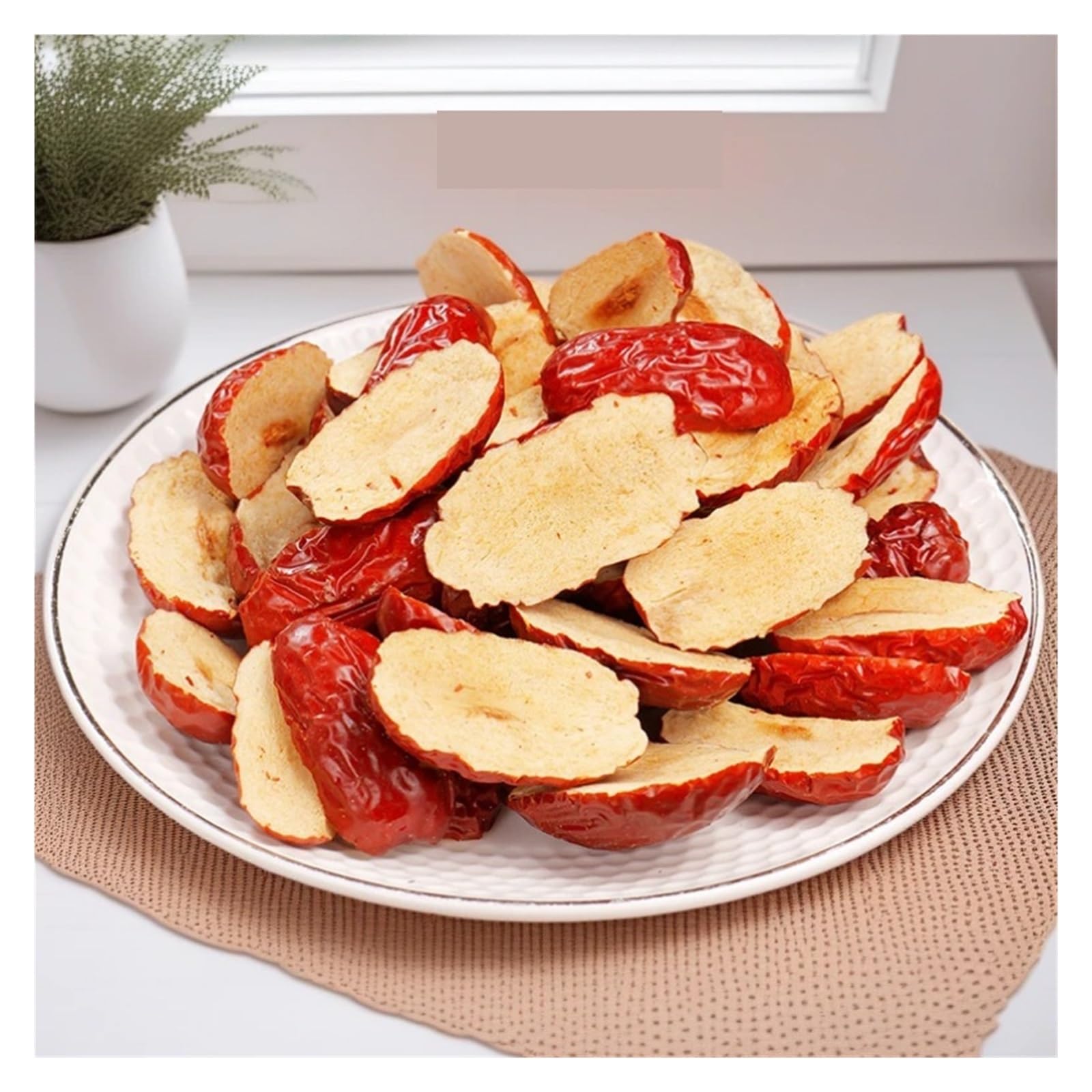 Fette di datteri rossi snocciolati, morbide, gommose e fragranti, perfette for porridge, zuppe, latte di soia o come frutta secca pronta da mangiare(1000g)