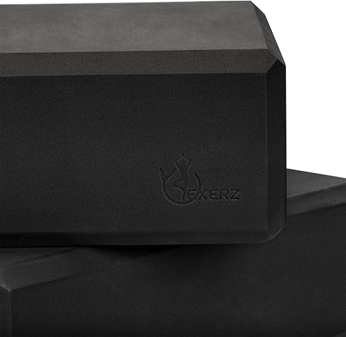 Miniatura 9 de EXERZ Yoga Blocks 2 pack, Gym Blocks, Exercise Workout Fitness Bricks, Pilates Stretch Handstand Non-Slip