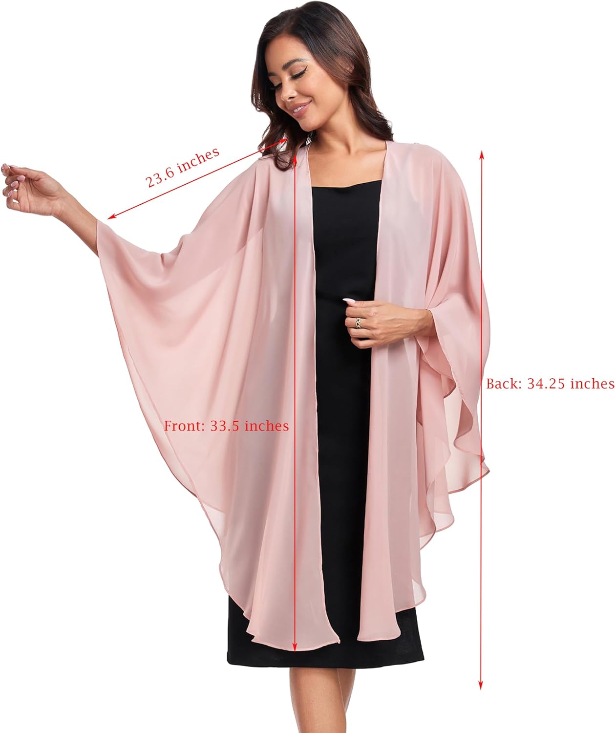 Shawls Wraps for Evening Wedding Party Chiffon Scarf Soft Bridal Wraps Wedding Guest Shawl Coverage - Image 4