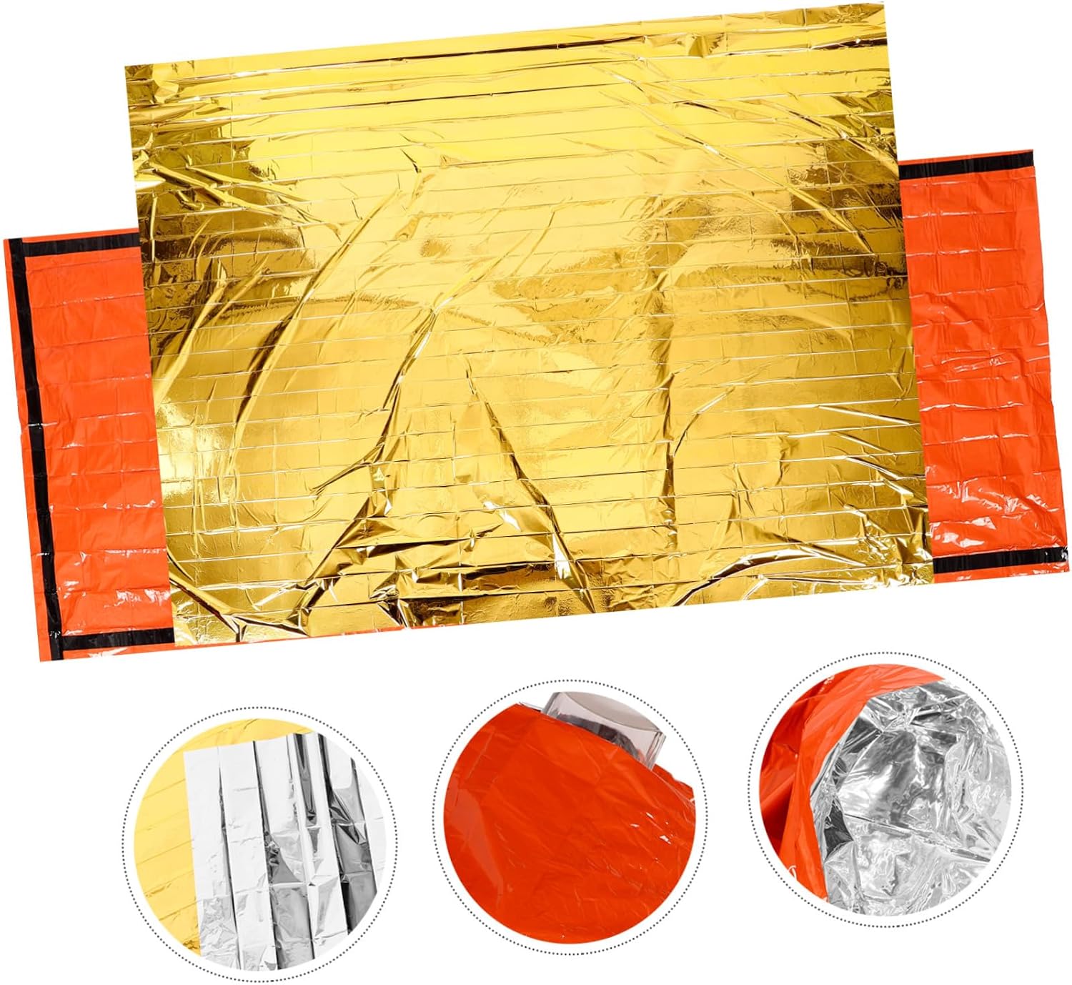 balacoo Emergency Thermal Blanket Sleeping Bag Multi-Use Waterproof Survival Blanket for Outdoor Camping Hiking and Emergency Supplies