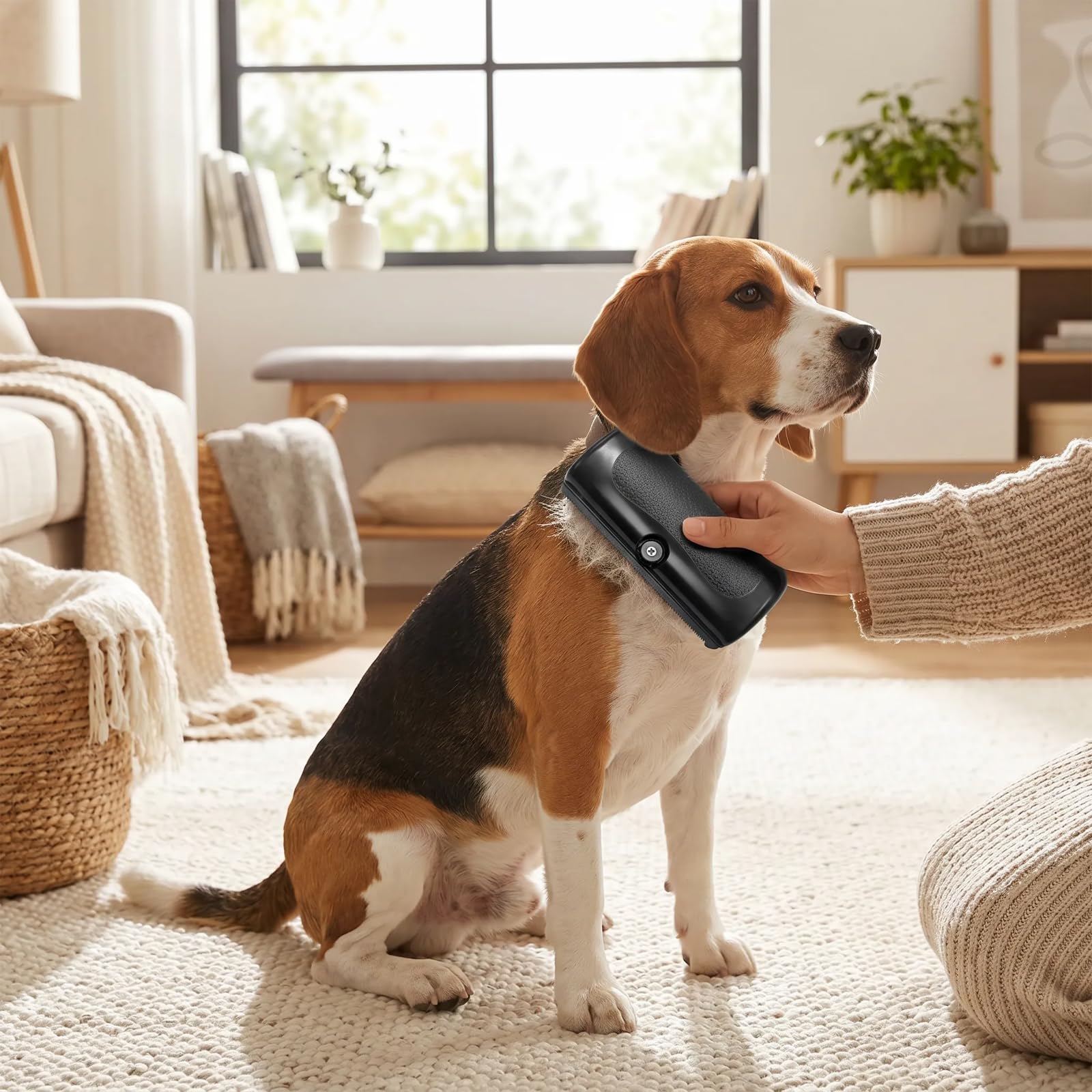 Pet Care Brush - Hundebürste - Fellwunder Bürste Hund - Deshedding Bürste für Hunde & Katzen - Haustierpflegebürste - Effiziente Haarentfernung und Pflege für kurzhaarige Haustiere