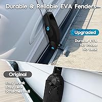 Vista 3 de Defensas de Barco Fáciles de Instalar Parachoques para Atraque Defensa Ideal para Pontón, Lobina, Moto Acuática y Barcos de Pesca