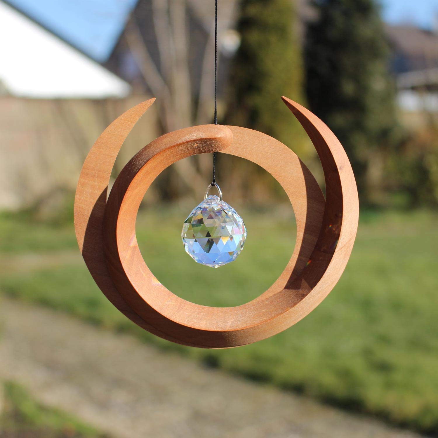 Acchiappasole in cristallo per finestra – Creatore di arcobaleni boho fatto a mano, decorazione da appendere a forma di Venere, regalo acchiappasole per la migliore amica - Italia