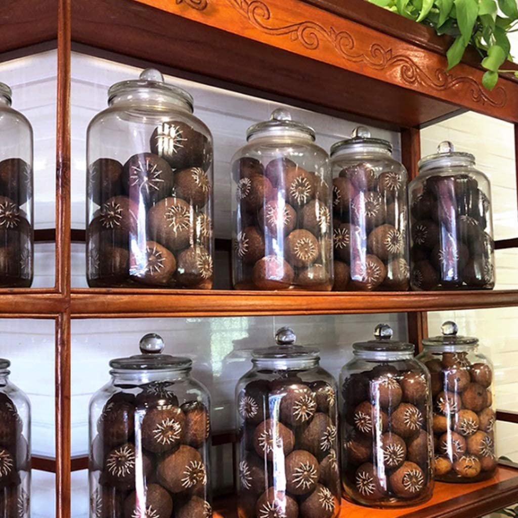 Contenitore in Vetro con Coperchio Contenitore per Zucchero e Sale Dispenser per Alimenti per condimenti