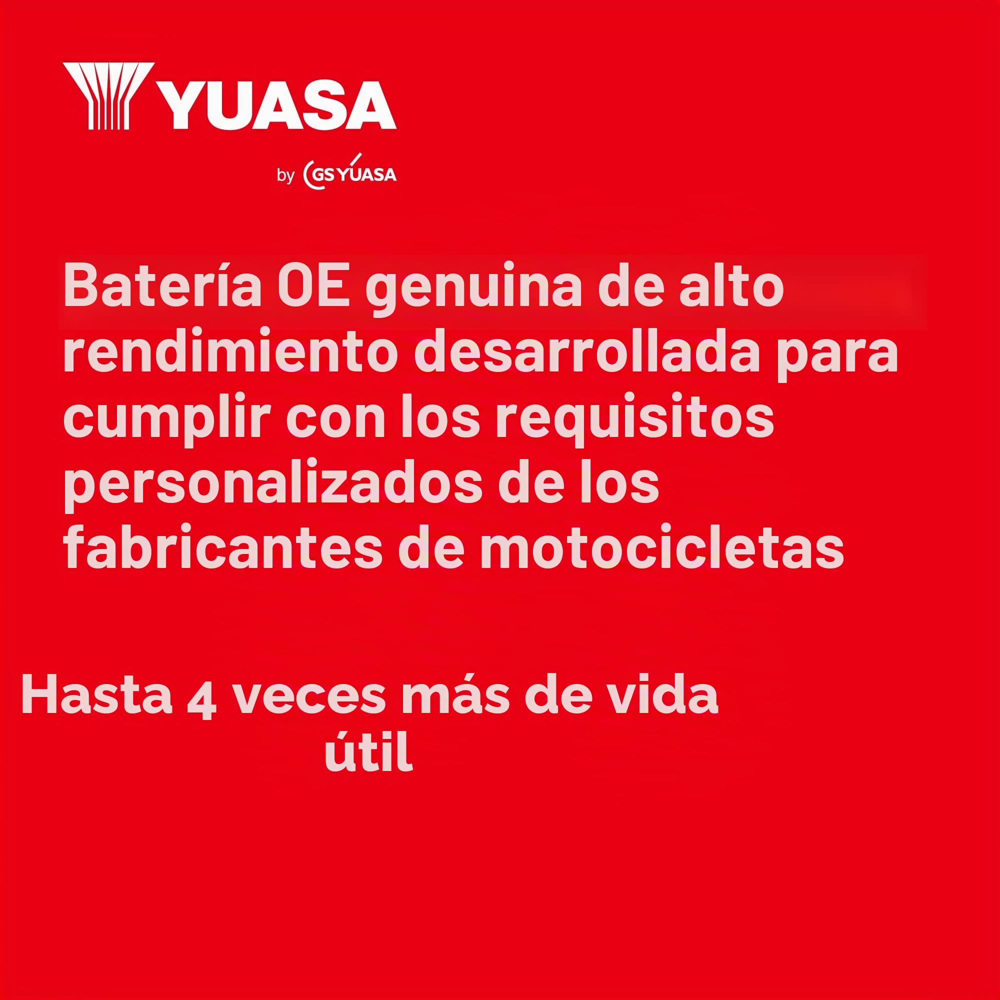 Yuasa YTX12 12V 180 CCA Batería de moto AGM VRLA libre de mantenimiento