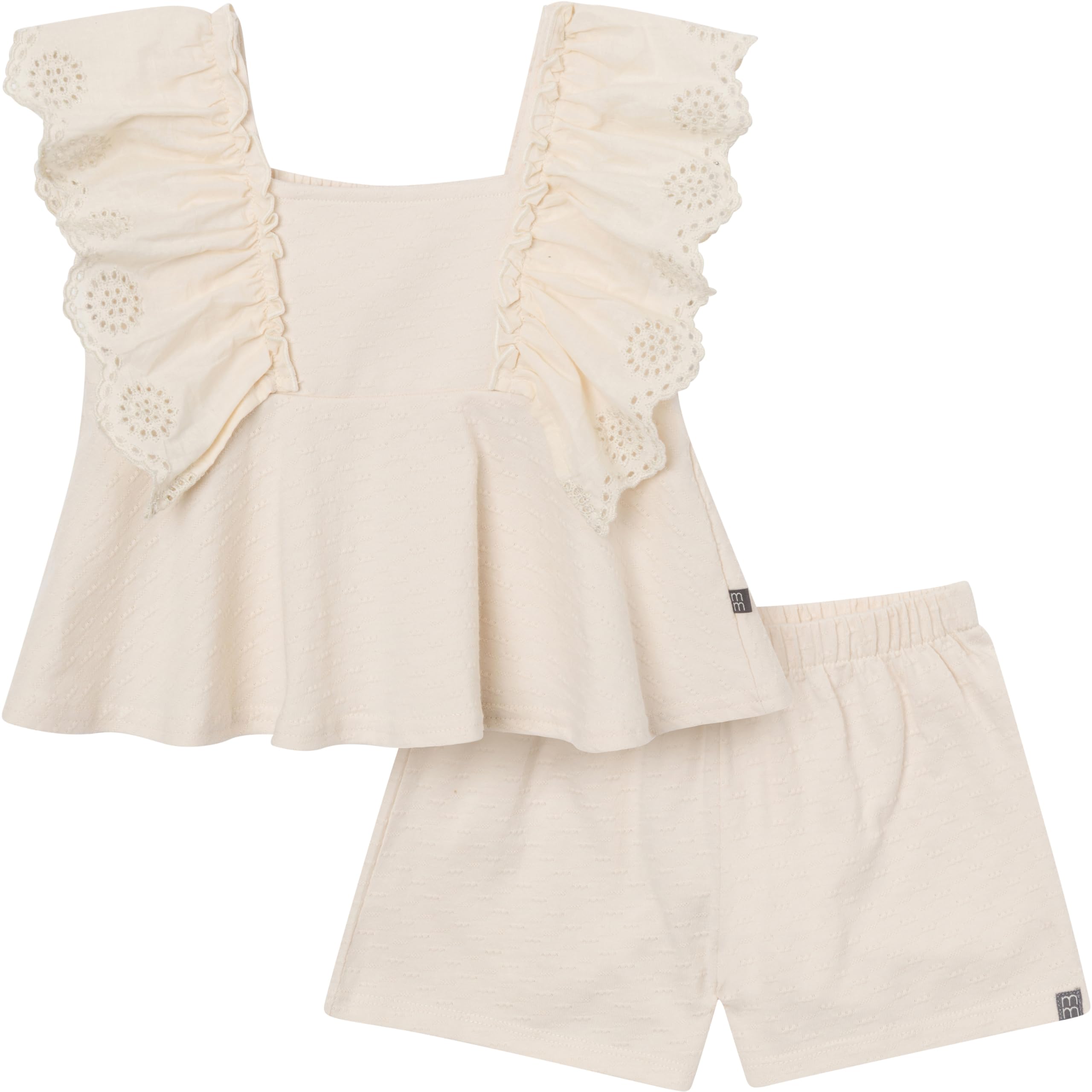 Modern Moments by Gerber Baby Girls' 2-piece Gauze Top &amp; Short Set
