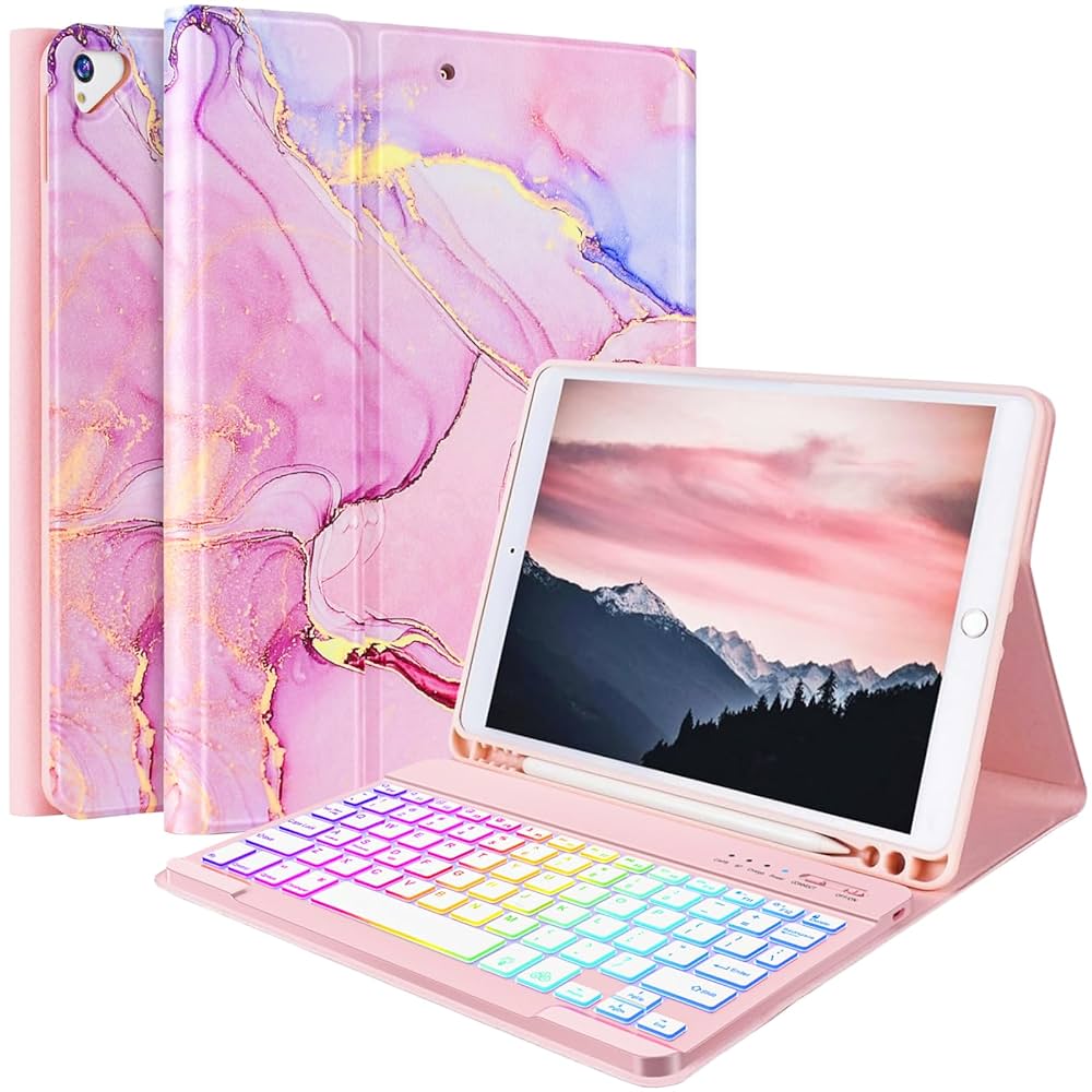 Amazon.com: FUWANG Keyboard Case for iPad 9th 8th 7th