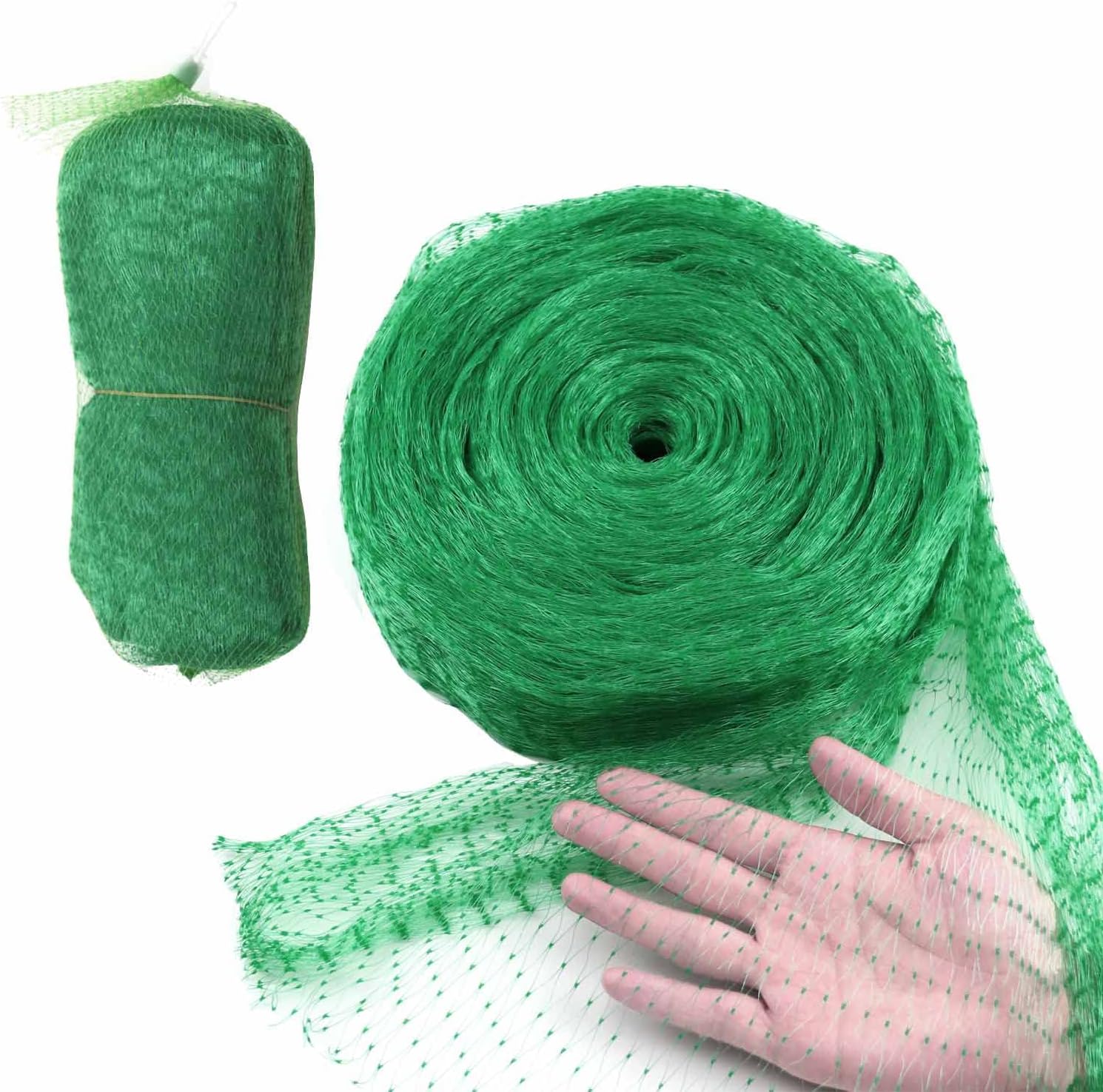 KLEWEE Bird Netting for Garden 6.5 x 50ft Green Fruit Tree