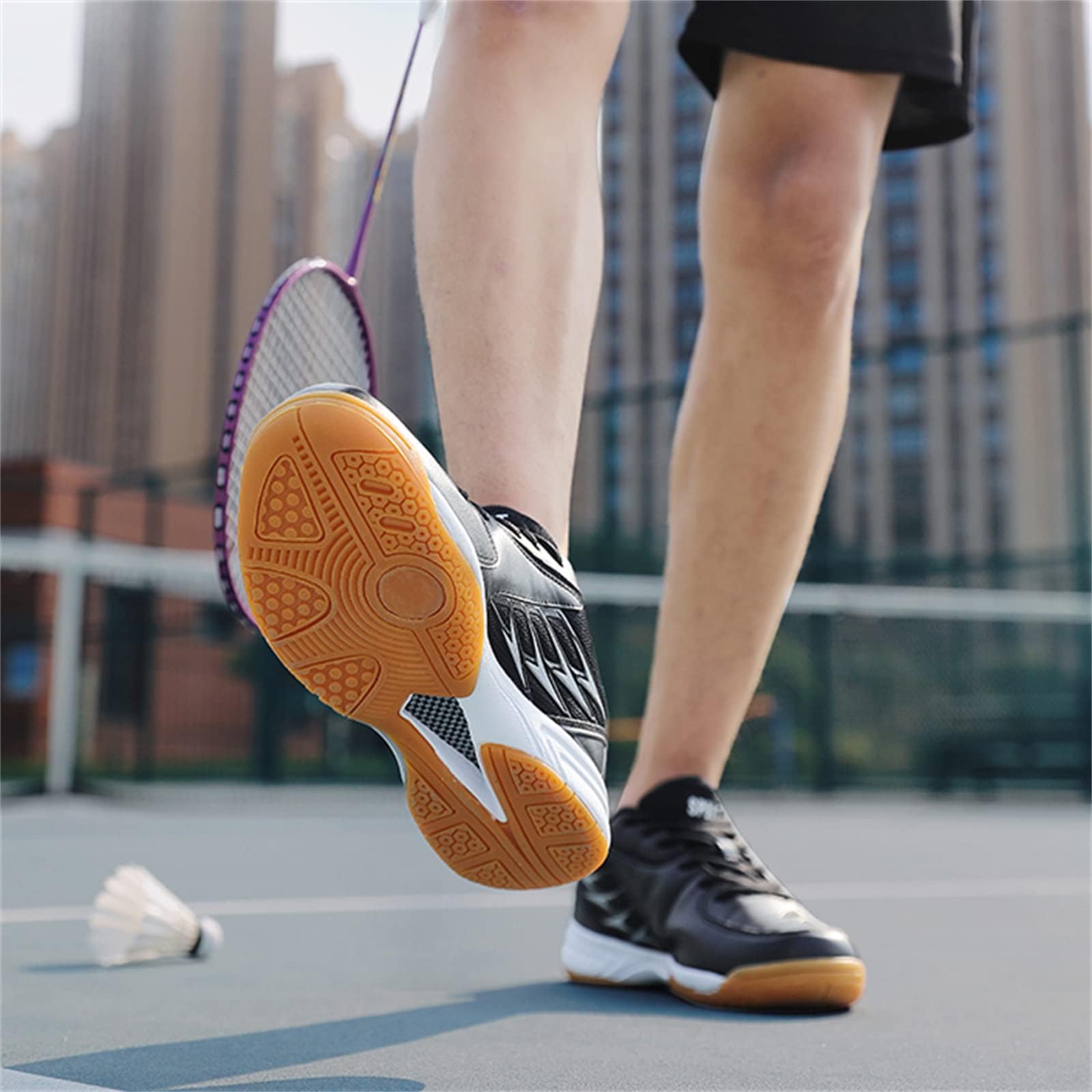 Chaussures de volleyball pour homme et femme - Résistantes à l'usure - Confortables - Tennis - Badminton - Antidérapantes - Pour squash