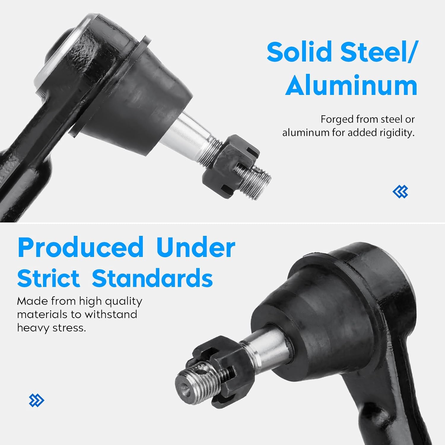 ES3493 Front Outer Tie Rod Ends for 99-06 Chevy Silverado Avalanche Suburban GMC Sierra Yukon, 02-06 Cadillac Escalade ESV Driver & Passenger Side 26059226